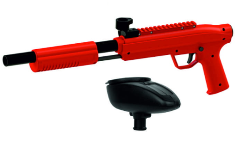 Marker paintbalowy Valken Gotcha dla dzieci z loaderem czerwony.png