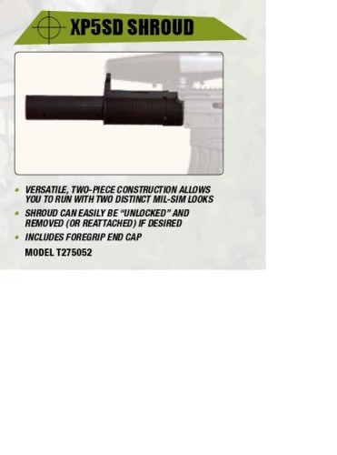 Foregrip XP5 SD SHROUD do X7